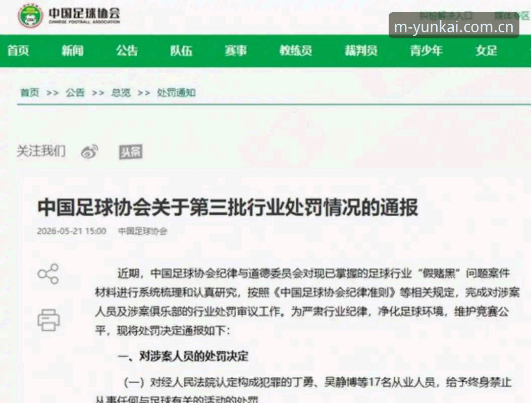 云开体育官方下载使用技巧 中国足协第三批禁足名单详解——65人受罚背后的行业整顿